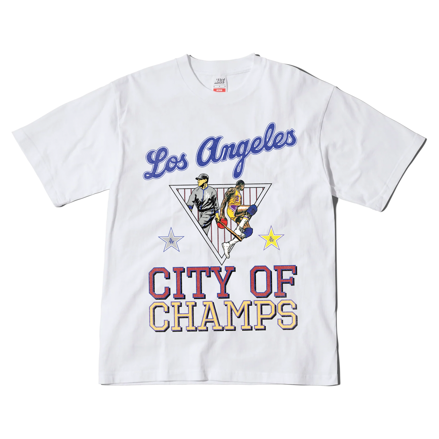 1988 & 2020 City of Champs - LA Dodgers x LA Lakers Tee