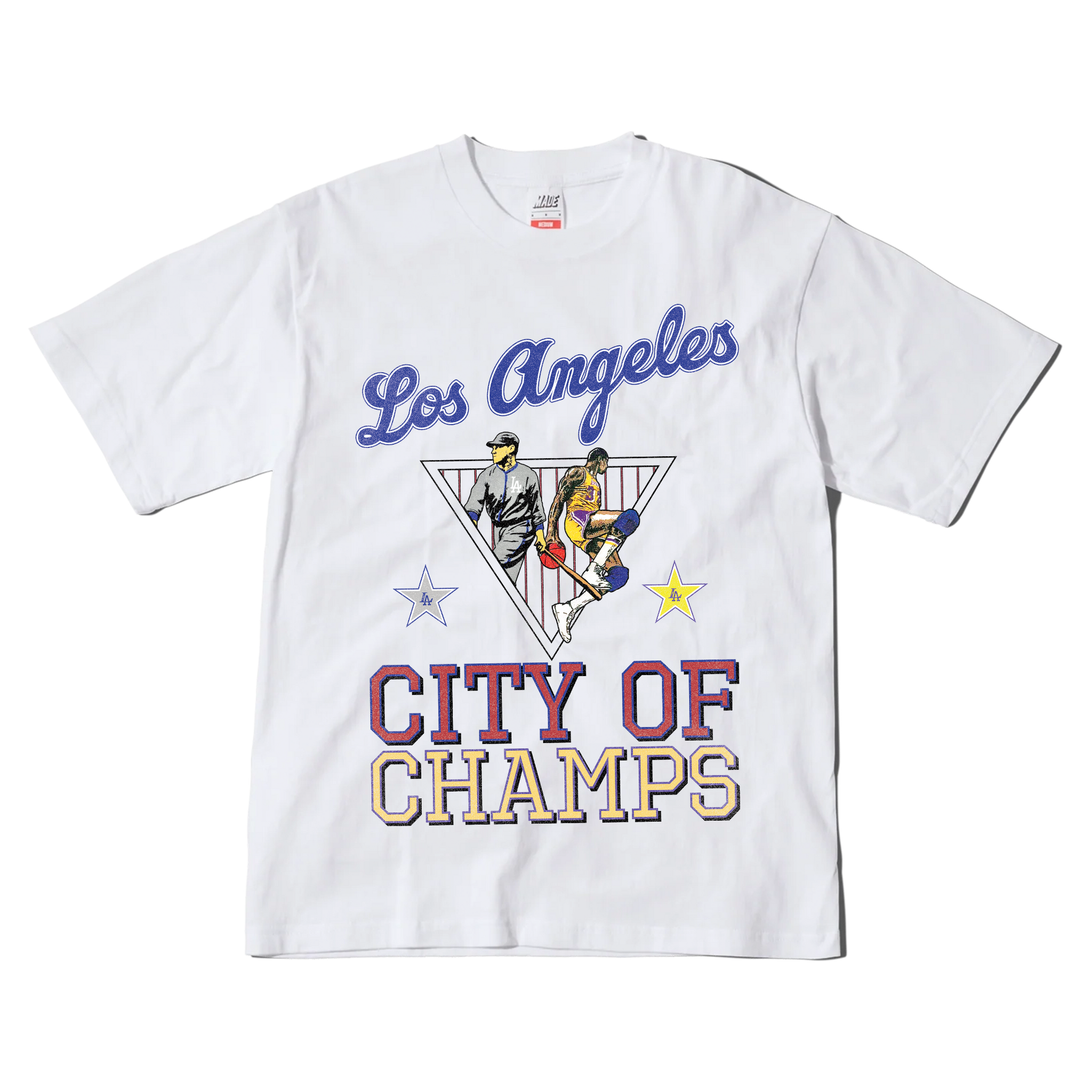 1988 & 2020 City of Champs - LA Dodgers x LA Lakers Tee