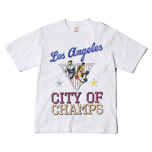 1988 & 2020 City of Champs - LA Dodgers x LA Lakers Tee
